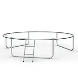 Батут садовий LEOBRO Premium 252 см 8FT із внутрішньою сіткою для дітей дорослих W_2344, фото 3