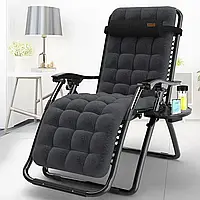 Крісло розкладне Zero Gravity WCG R-03 + матрац садовий шезлонг для дачі басейну природи будинку W_2346