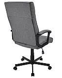 Крісло комп'ютерне Jumi COMFORT елегантне тканинне для дому офісу W_2308 Сірий, фото 4