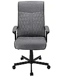 Крісло комп'ютерне Jumi COMFORT елегантне тканинне для дому офісу W_2308 Сірий, фото 6
