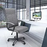 Крісло комп'ютерне Jumi COMFORT елегантне тканинне для дому офісу W_2308 Сірий, фото 8
