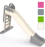 Гірка дитяча пластикова 243 см Gardentoys для дітей W_1635 Сіро-бірюзовий Зелено-червоний Бежево-сірий