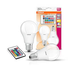 Лампочка енергозберігаюча світлодіодна OSRAM на пульті E27 LED 9 Вт 2 шт. N