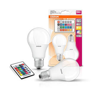 Лампочка енергозберігаюча світлодіодна OSRAM на пульті E27 LED 9 Вт 2 шт. N, фото 1