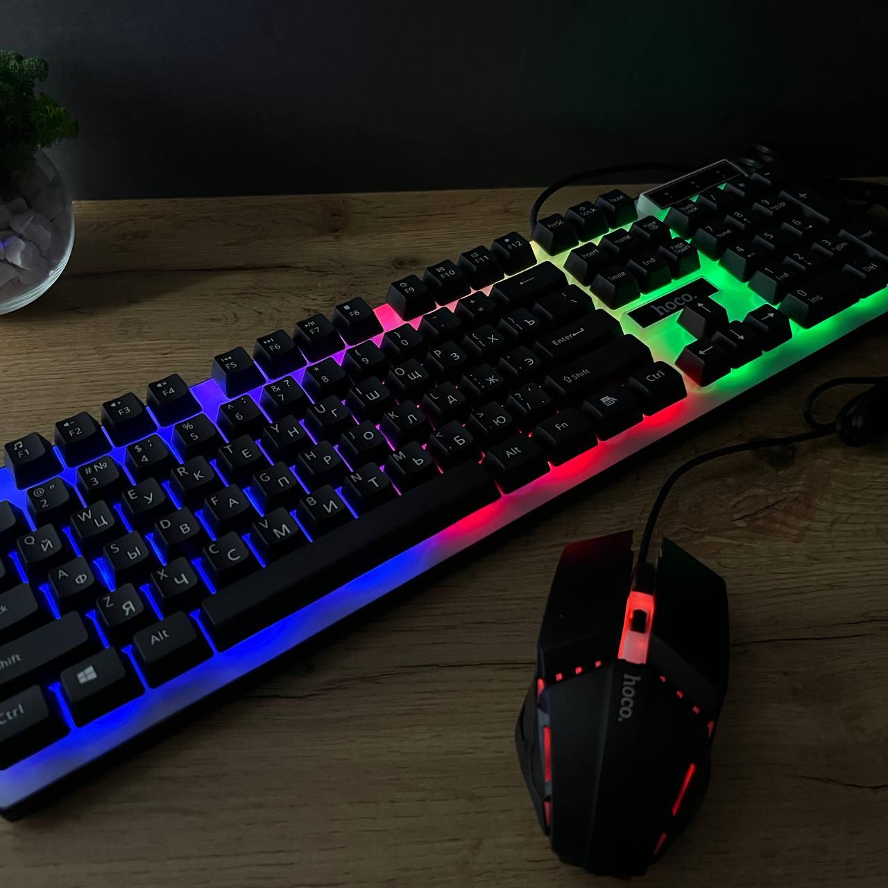 Профессиональная игровая клавиатура с подсветкой и мышкой,игровой ...