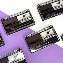 Тіні для брів з воском та пензлем Julia Cosmetics (Тіні для оформлення брів,набір для брів) AN