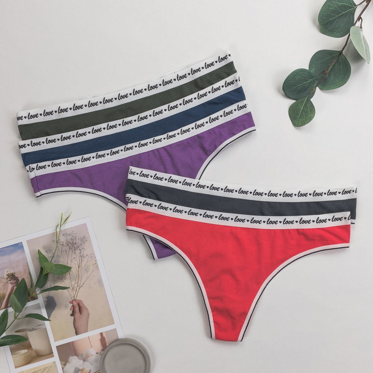 Труси-стринги жіночі Nicoletta Туреччина  L, XL  |  5 шт.