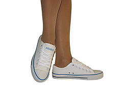 Жіночі кеди тканинні білі 36 38