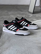 Чоловічі кросівки Adidas Drop Step Black Orange Адідас дроп степ чорні з помаранчевим демісезон, фото 4