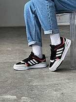 Чоловічі кросівки Adidas Drop Step Black Orange Адідас дроп степ чорні з помаранчевим демісезон, фото 3