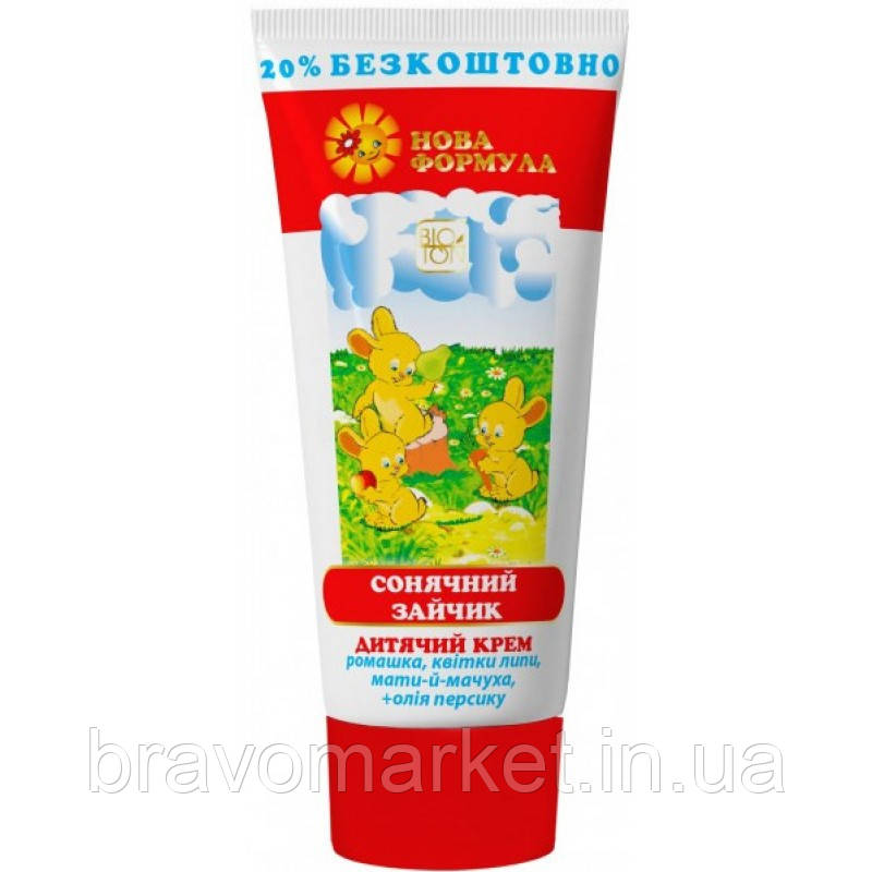Дитячий крем  Сонячний Зайчик 75 мл Bioton Cosmetics, фото 1