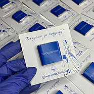 Листівка квадрат (80х80 мм) + шоколад із логотипом для салонів краси 100 шт, фото 8