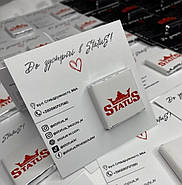 Листівка квадрат (80х80 мм) + шоколад із логотипом для організацій заходів 100 шт, фото 2