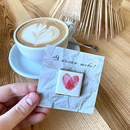 Листівка квадрат (80х80 мм) + шоколад із логотипом для організацій заходів 100 шт, фото 9