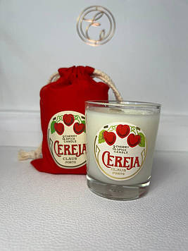 Парфумована свічка Claus Porto Cereja Cherry & Spice Scented Candle, 70g (вишня, смородина, лікер, ваніль)