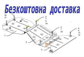 Захист двигуна Dodge Durango (2021-) (Захист двигуна Додж Дуранго) Кольчуга