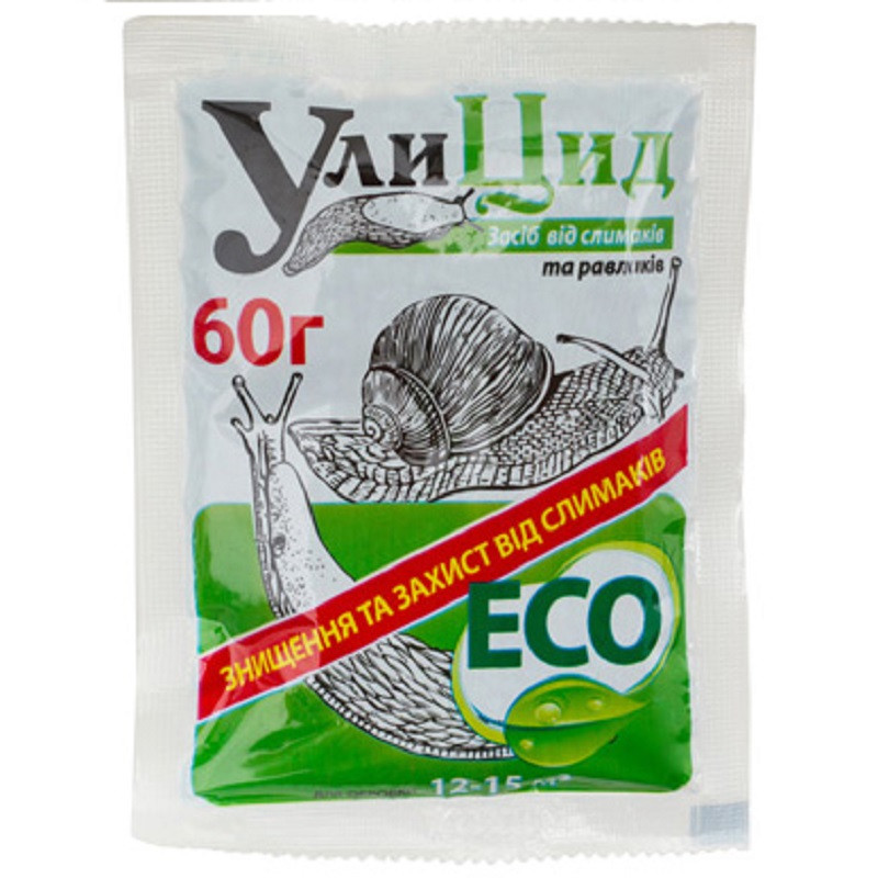 УліЦид від равликів і слизовій 60 г, фото 1