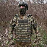 Захист живота (кишківник) Kiborg з балістичним пакетом 1 клас захисту Militex Pixel, фото 7