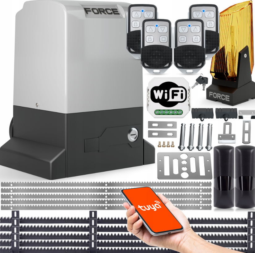Автоматика для відкатних воріт 20м 2000кг Wi-Fi Force (Польща)