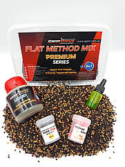 Методний пелетс, метод мікс Squid Red Pepper (Кальмар Червоний перець) Premium series + Carp Dream 5 в 1