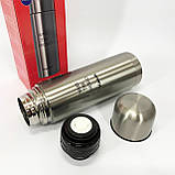 Термос у вигляді пляшки MAGIO MG-1032S 750 мл, Термос з нержавіючої сталі для гарячого чаю NP-92, фото 10