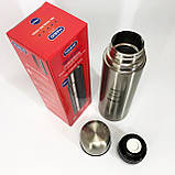 Термос у вигляді пляшки MAGIO MG-1032S 750 мл, Термос з нержавіючої сталі для гарячого чаю NP-92, фото 5