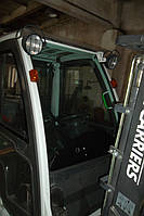 Замена ветрового переднего стекла на погрузчик Nissan Forklift 5