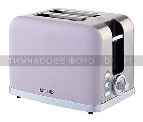 ARDESTO Тостер T-F500L, 800 Вт, метал, 2 слоти, ліловий + сріблястий