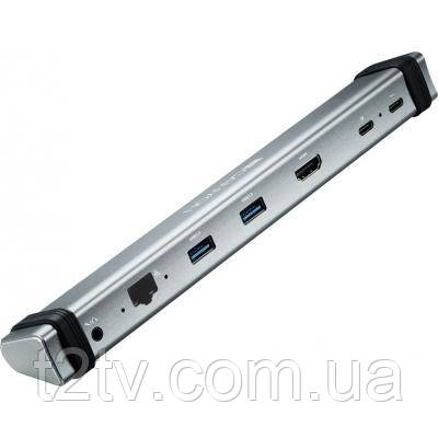Порт-реплікатор Canyon Docking Station with 7 ports, 2*Type C, Input 100-240V (CNS-TDS06DG)