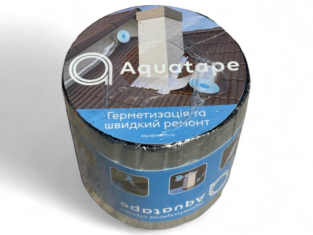 Герметизуюча бітумна стрічка AQUATAPE 100 мм х 3 м AIu (62763)