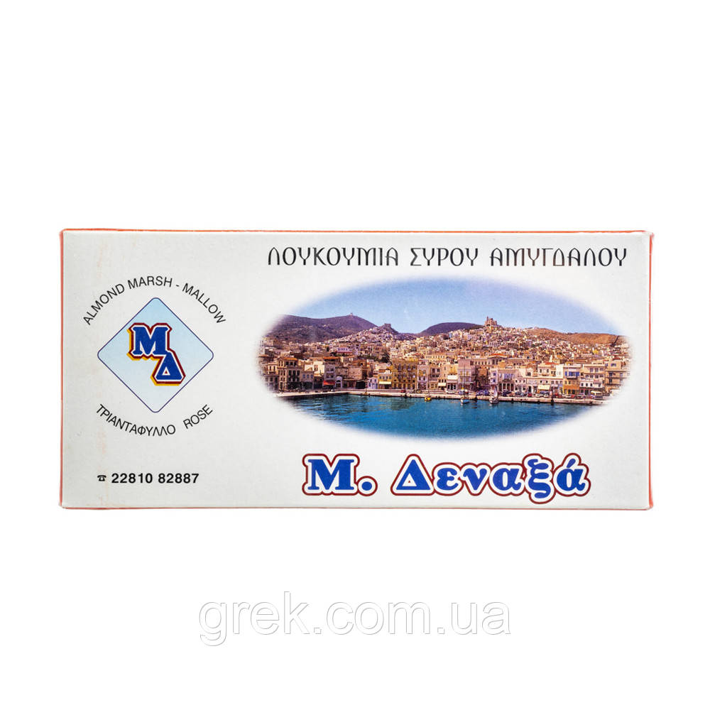Рахат-лукум з мигдалем та трояндою з острова Сірос 380 г, фото 1
