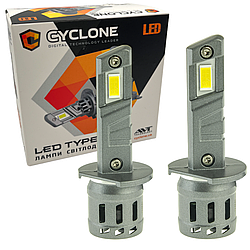 Лампа світлодіодна для фар cyclone led h1 5000k 6700lm 25W type 44 2 шт комплект