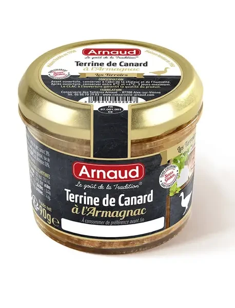 Паштет з м'яса качки та арманьяком Terrine de Canard 180г. Франція