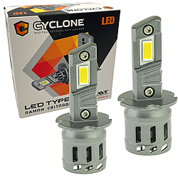 Лампа світлодіодна для фар cyclone led h3 5000k 6700lm 25W type 44 2 шт комплект