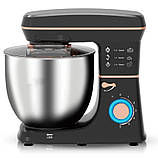 Міксер-тестомес планетарний Domotec R 6673 12 л, чорний, фото 2