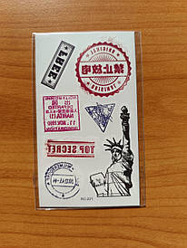 Флеш тату. 11*6 см. Тимчасова. , перекладена. New York, Free, Top Secret, RC-221 (S), Кольорові