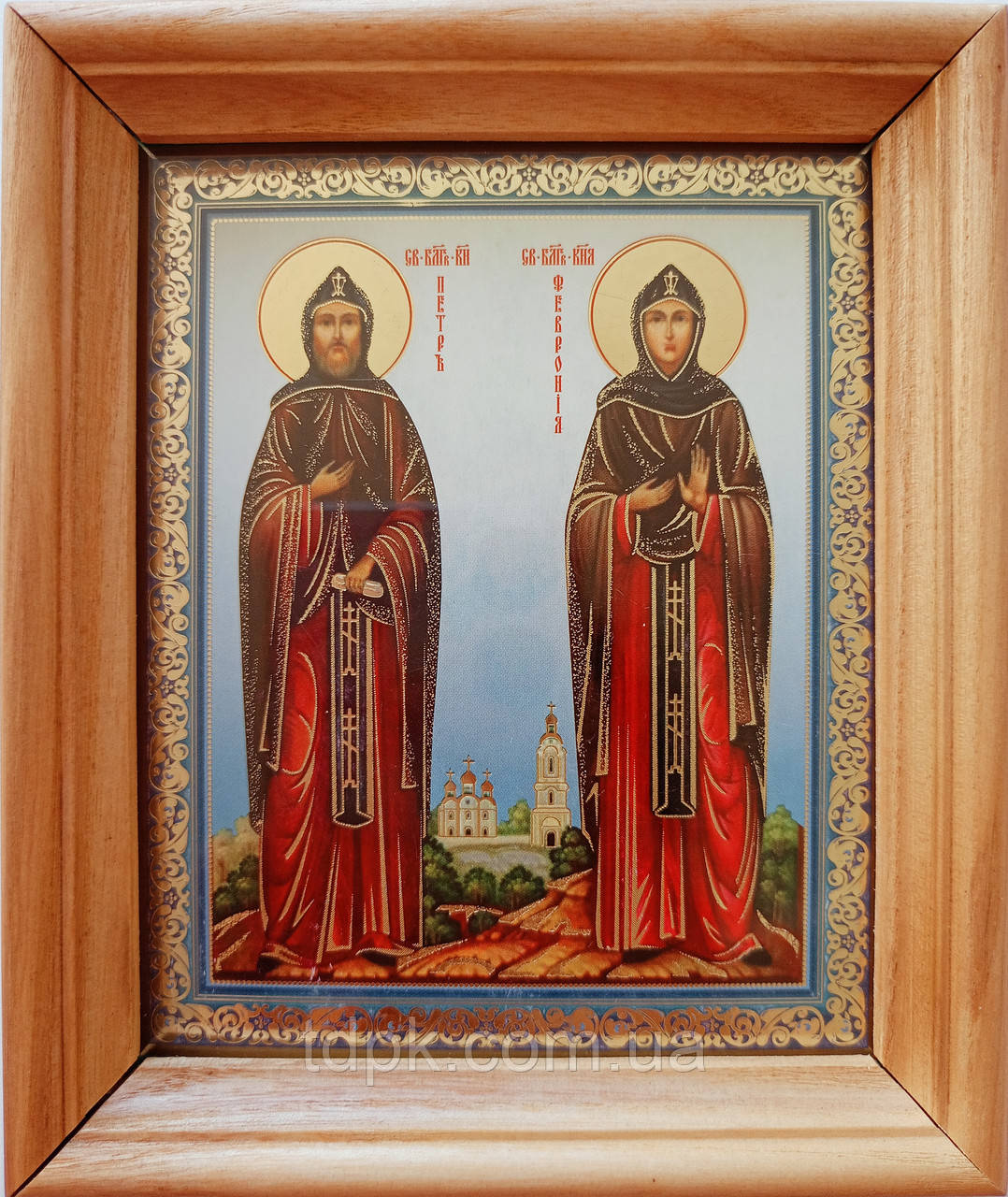 Ікона св. муч. Петра та Февронії 12 х 14
