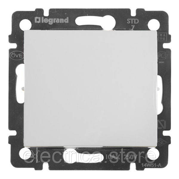 Вимикач 1-клавішний перехрестний білий Valena Classic Legrand 774407, фото 1