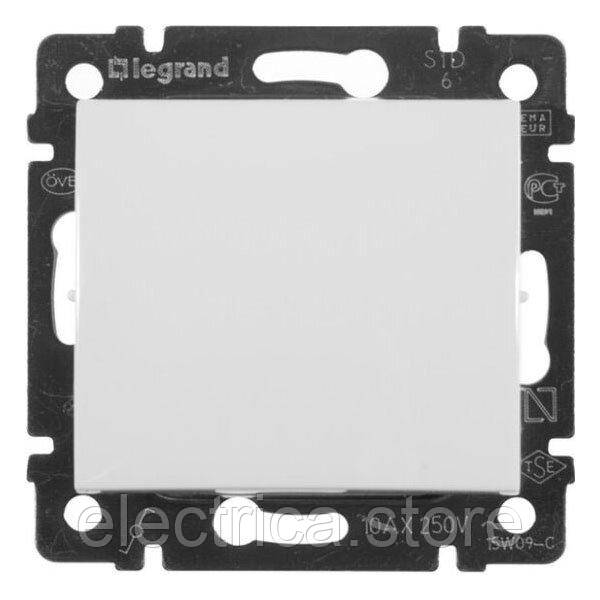 Вимикач 1-клавішний прохідний білий Valena Classic Legrand 774406, фото 1