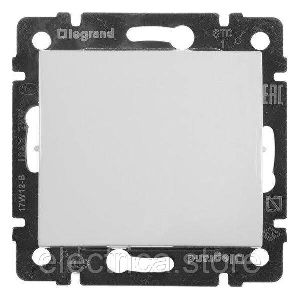 Вимикач 1-клавішний Valena білий Classic Legrand 774401, фото 1