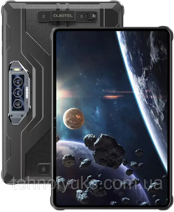Планшет Oukitel RT8 6/256GB Black, 48+20+5/32, Helio G99, IP69K, IPS 11", 20000mah, фото 1