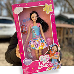 УЦІНКА (Прим'ята коробка) Лялька Моя перша Барбі Рене My First Barbie Renee Doll with Squirrel HLL22