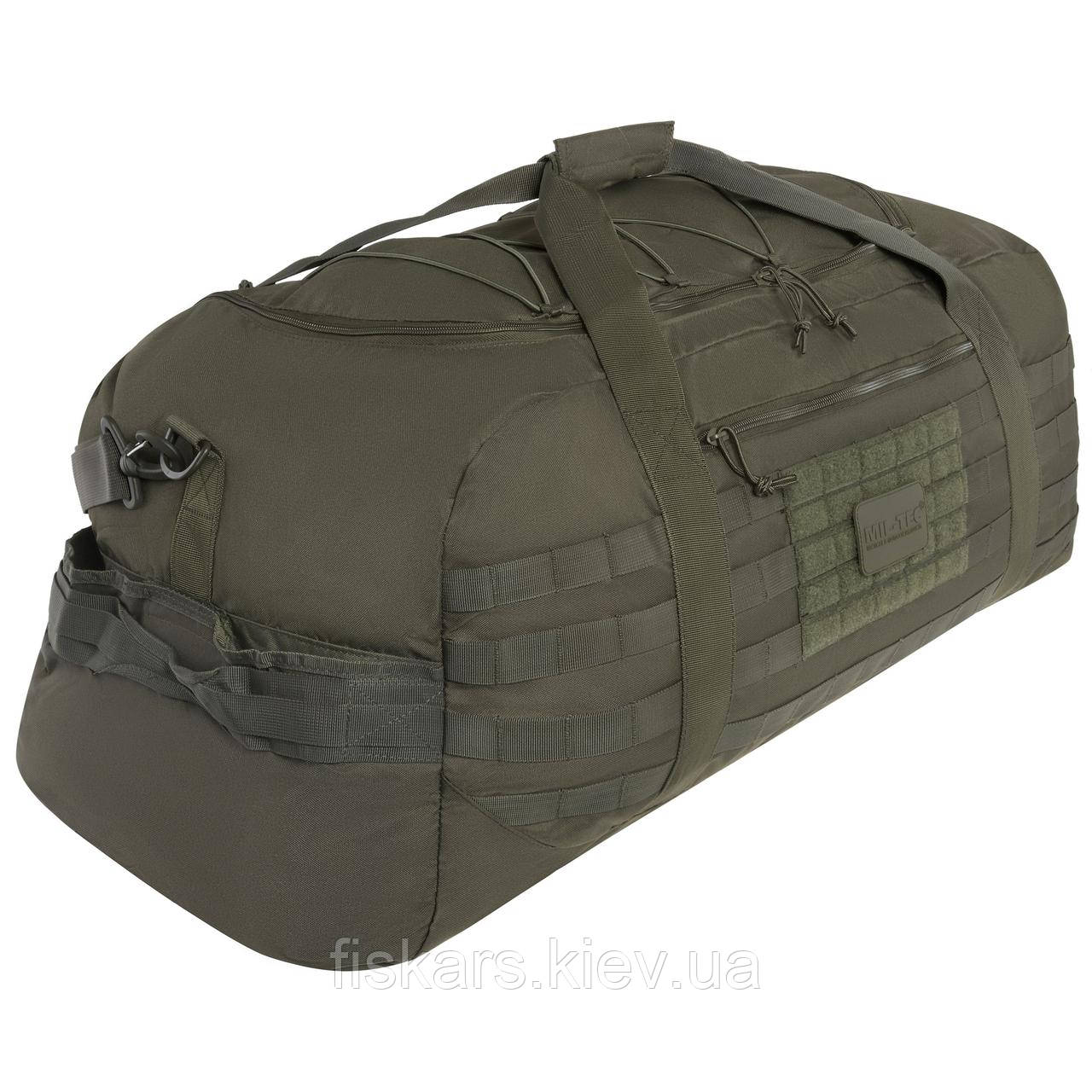 Cумка тактична дорожня Mil-Tec US Combat Parachute L 105 л Olive Drab (13828201)