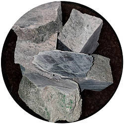 Камінь для сауни Нефрит колотий 10-16 см, 10кг