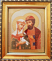 Ікона св. муч. Петра та Февронії 12,5 х 14,5