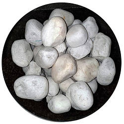 Камінь для сауни Білий кварц обвалований 5-12см, 25кг