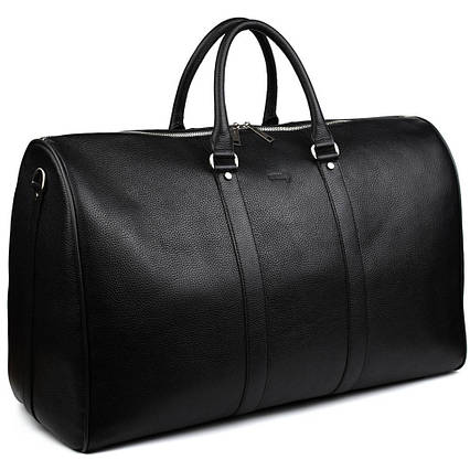 Велика шкіряна дорожня сумка 61 см TARWA FA-9551-4lx чорний флотар, фото 1