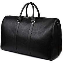 Велика шкіряна дорожня сумка 61 см TARWA FA-9551-4lx чорний флотар, фото 4