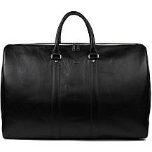 Велика шкіряна дорожня сумка 61 см TARWA GA-9551-4lx чорна Наппа, фото 4