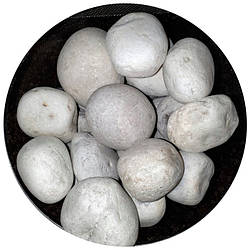 Камінь для сауни Білий кварц обвалований 10-16см, 25кг